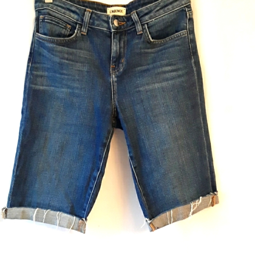 - L'AGENCE  Pismo Denim  Bermuda  Shorts.  SIZE 26